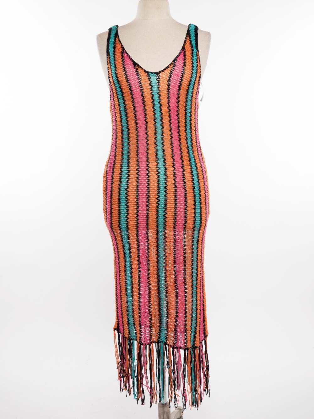 NEW Foerver 21 Women's Colorful Knit Cover Up - Size Large
